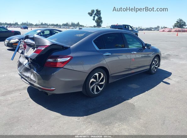 1HGCR2F88GA113292 2016 HONDA ACCORD Gray Задня права чверть