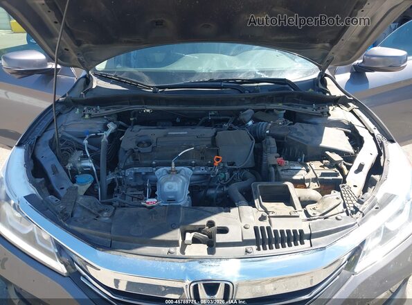 1HGCR2F88GA113292 2016 HONDA ACCORD Gray Вид ззаду