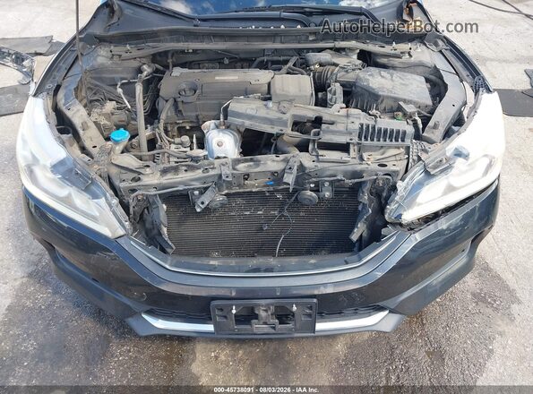 1HGCR2F89GA194593 2016 HONDA ACCORD Black Հետևի տեսք