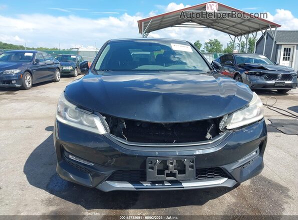 1HGCR2F89GA194593 2016 HONDA ACCORD Black Դիմացի տեսք