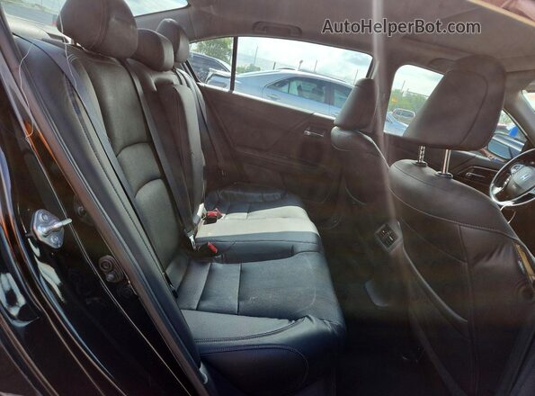 1HGCR2F89HA035672 2017 HONDA ACCORD Black უკანა სავარძლების ხედი