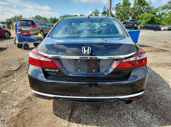 1HGCR2F89HA035672 2017 HONDA ACCORD Black უკანა ხედი
