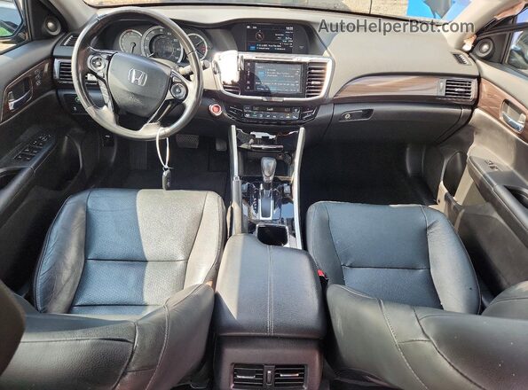 1HGCR2F89HA035672 2017 HONDA ACCORD Black წინა პანელის ხედი
