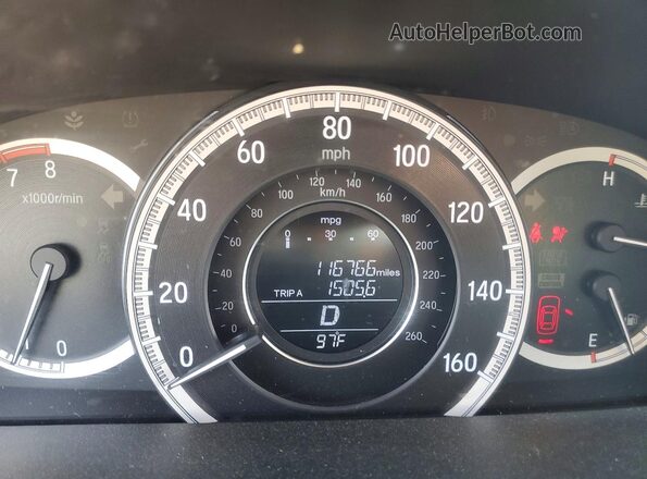 1HGCR2F89HA157271 2017 HONDA ACCORD Silver Vista del cuadro de instrumentos