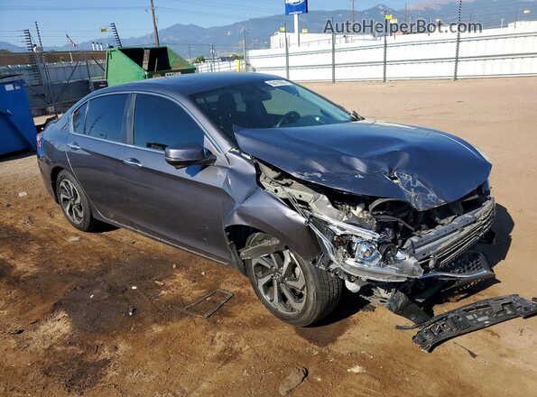 1HGCR2F89HA272632 2017 HONDA ACCORD Charcoal Передня права чверть