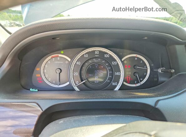 1HGCR2F8XGA014005 2016 HONDA ACCORD Blue Սարքավորումների վահանակի տեսք