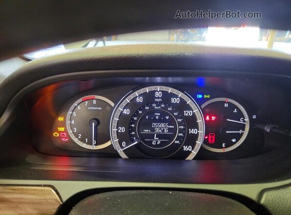 1HGCR2F8XGA041107 2016 HONDA ACCORD Silver ხელსაწყოთა პანელის ხედი