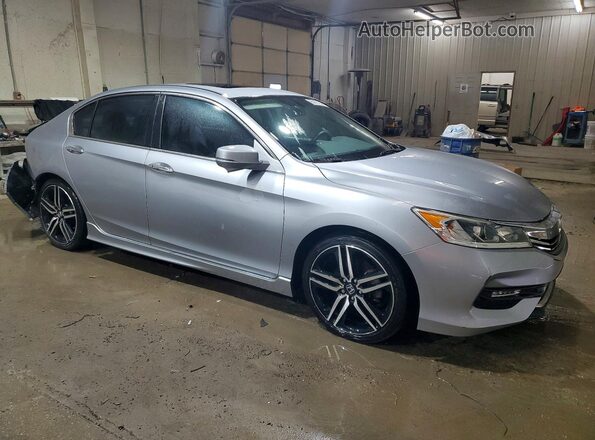 1HGCR2F8XGA078576 2016 HONDA ACCORD Серебряный Передняя правая четверть