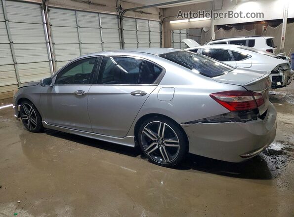 1HGCR2F8XGA078576 2016 HONDA ACCORD Серебряный Задняя левая четверть