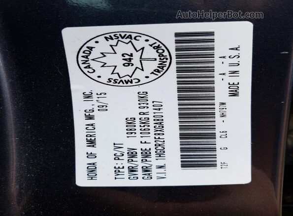 1HGCR2F8XGA801407 2016 HONDA ACCORD Charcoal Շարժիչի բաժամունքի տեսք