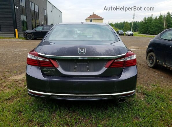 1HGCR2F8XGA801407 2016 HONDA ACCORD Charcoal Հետևի տեսք