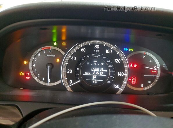 1HGCR2F8XHA098442 2017 HONDA ACCORD White Սարքավորումների վահանակի տեսք