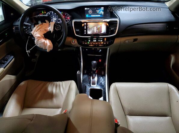 1HGCR2F8XHA098442 2017 HONDA ACCORD White Առջևի վահանակի տեսք