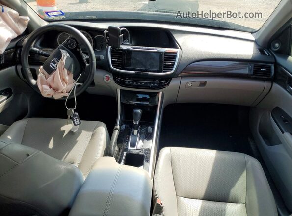 1HGCR2F8XHA233449 2017 HONDA ACCORD Серый Вид панели приборов