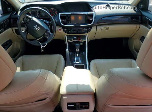 1HGCR2F8XHA239588 2017 HONDA ACCORD White Вид панелі приладів