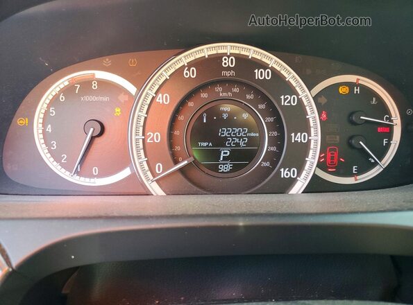 1HGCR2F8XHA239588 2017 HONDA ACCORD White Вид щитка приладів