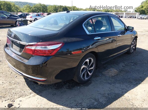 1HGCR2F92HA019516 2017 HONDA ACCORD Black Trasero derecho