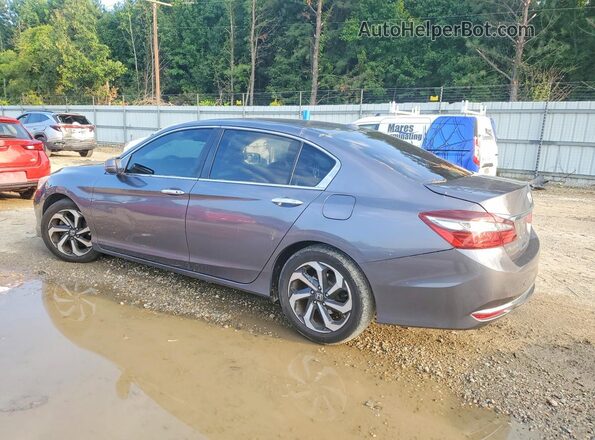 1HGCR2F92HA092272 2017 HONDA ACCORD Gray Trasero izquierdo