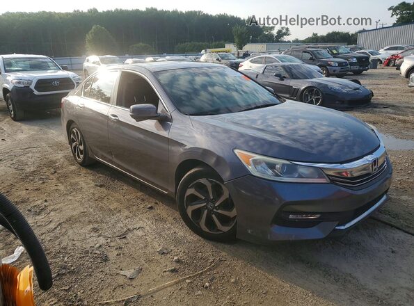 1HGCR2F92HA092272 2017 HONDA ACCORD Gray Delantero derecho
