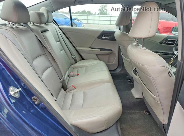1HGCR2F94GA022416 2016 HONDA ACCORD Blue Widok tylnych siedzeń