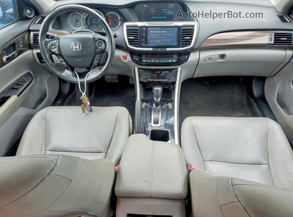 1HGCR2F94GA022416 2016 HONDA ACCORD Blue Widok deski rozdzielczej