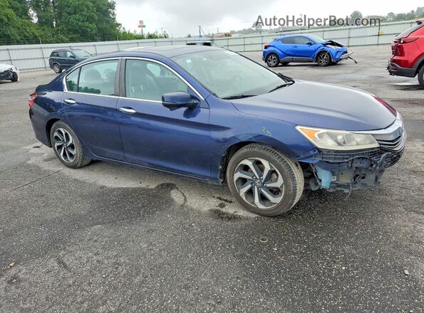 1HGCR2F94GA022416 2016 HONDA ACCORD Blue Przód prawy