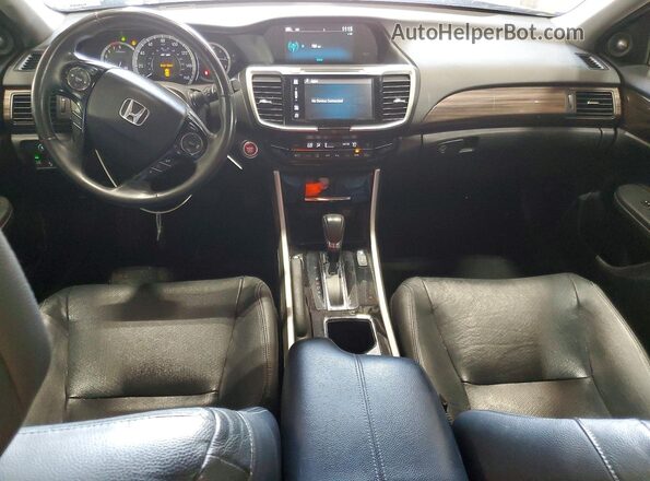 1HGCR2F94HA131895 2017 HONDA ACCORD Black წინა პანელის ხედი