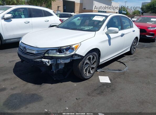 1HGCR2F98GA086054 2016 HONDA ACCORD White Vista tres cuartos delantera izquierda