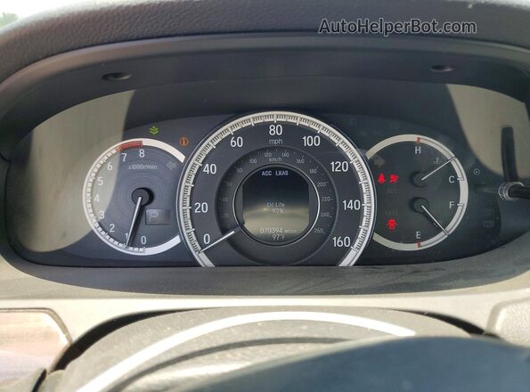 1HGCR2F98GA242626 2016 HONDA ACCORD Gray Սարքավորումների վահանակի տեսք