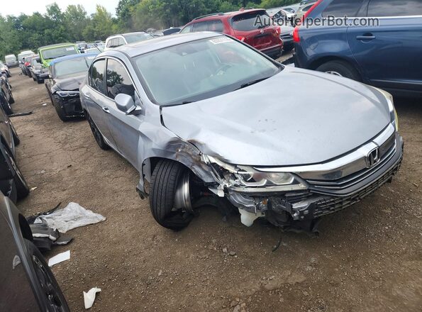 1HGCR2F99HA054568 2017 HONDA ACCORD Silver Передня права чверть