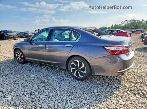 1HGCR3F03GA017652 2016 HONDA ACCORD Gray Задня ліва чверть