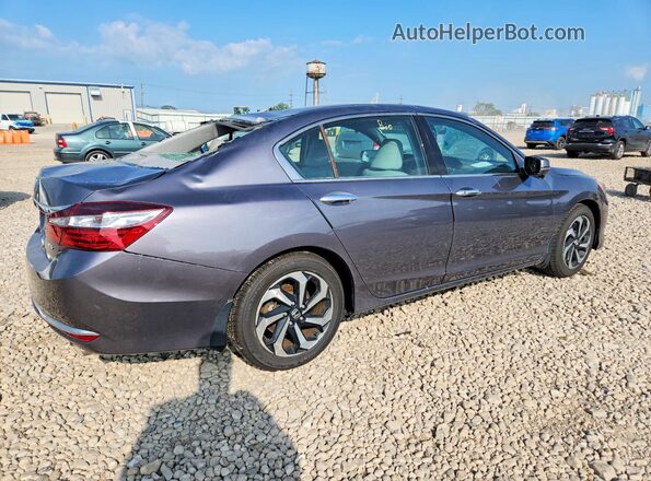 1HGCR3F03GA017652 2016 HONDA ACCORD Gray Задня права чверть