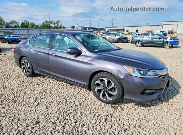 1HGCR3F03GA017652 2016 HONDA ACCORD Gray Передня права чверть