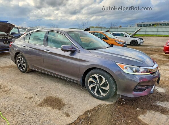 1HGCR3F03HA019032 2017 HONDA ACCORD Серый Передняя правая четверть