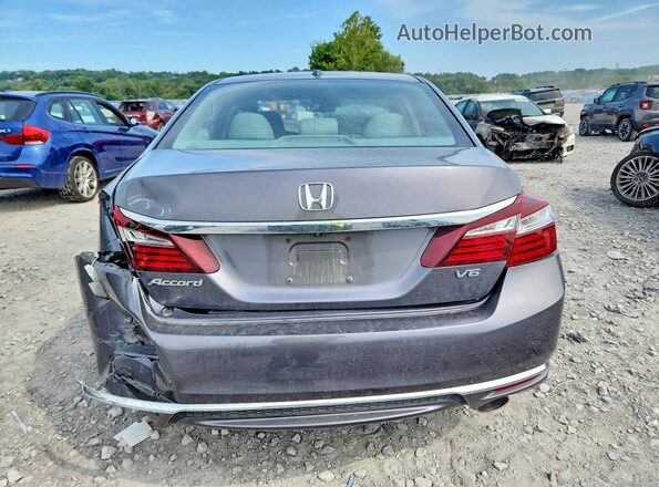 1HGCR3F04HA010341 2017 HONDA ACCORD Gray Widok z tyłu