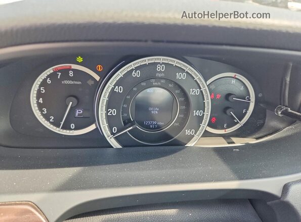 1HGCR3F04HA010341 2017 HONDA ACCORD Gray Widok zestawu wskaźników
