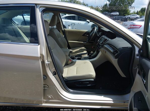 1HGCR3F06GA006502 2016 HONDA ACCORD Золотой Вид салона спереди