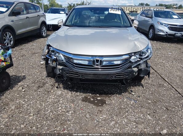 1HGCR3F06GA006502 2016 HONDA ACCORD Золотой Вид спереди