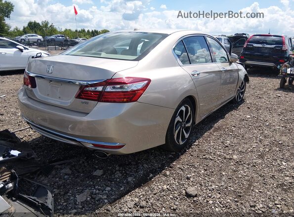 1HGCR3F06GA006502 2016 HONDA ACCORD Золотой Задняя правая четверть