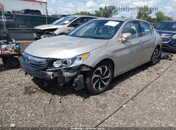 1HGCR3F06GA006502 2016 HONDA ACCORD Золотой Передняя левая четверть