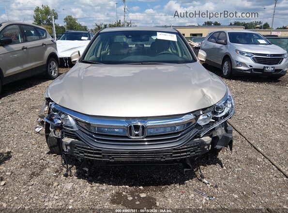 1HGCR3F06GA006502 2016 HONDA ACCORD Золотой Вид задней части салона