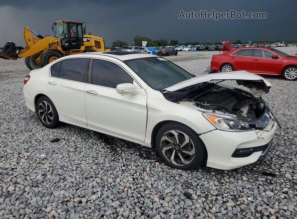 1HGCR3F07GA026466 2016 HONDA ACCORD White Delantero derecho