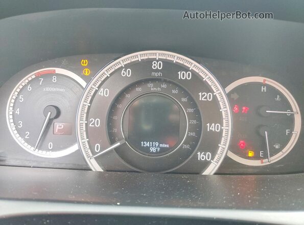 1HGCR3F07GA026466 2016 HONDA ACCORD White Vista del cuadro de instrumentos
