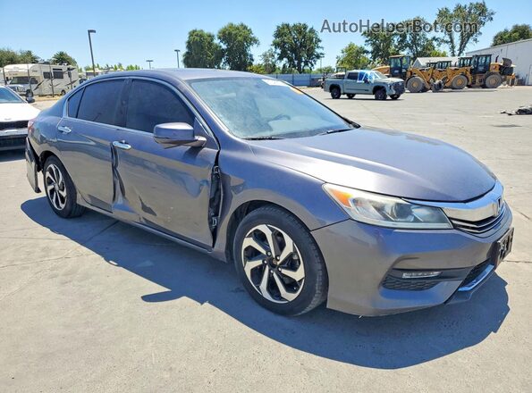 1HGCR3F80GA007912 2016 HONDA ACCORD Gray Przód prawy