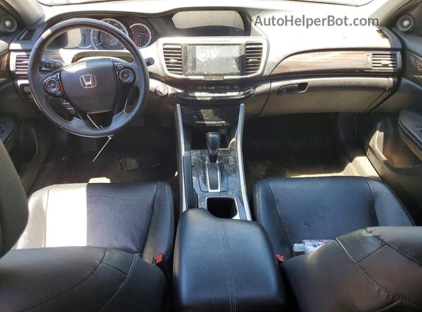 1HGCR3F80GA007912 2016 HONDA ACCORD Gray Widok deski rozdzielczej