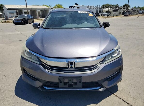 1HGCR3F80GA007912 2016 HONDA ACCORD Gray Widok z przodu