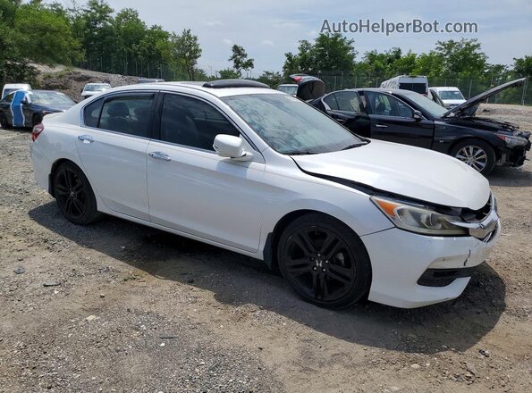 1HGCR3F80GA008736 2016 HONDA ACCORD White Front right