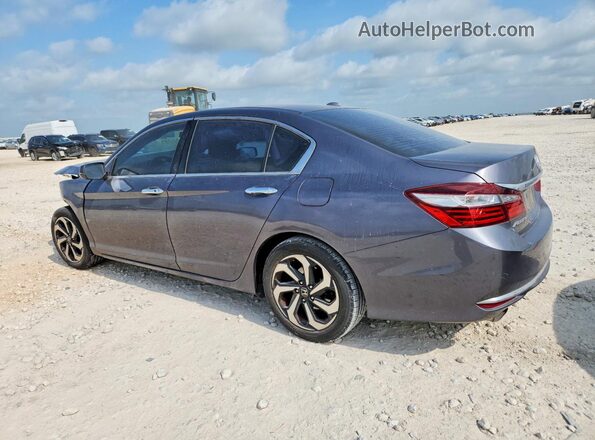 1HGCR3F80GA009711 2016 HONDA ACCORD Серый Задняя левая четверть