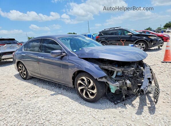 1HGCR3F80GA009711 2016 HONDA ACCORD Серый Передняя правая четверть