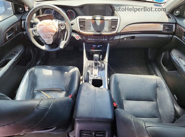 1HGCR3F80GA009711 2016 HONDA ACCORD Серый Вид панели приборов